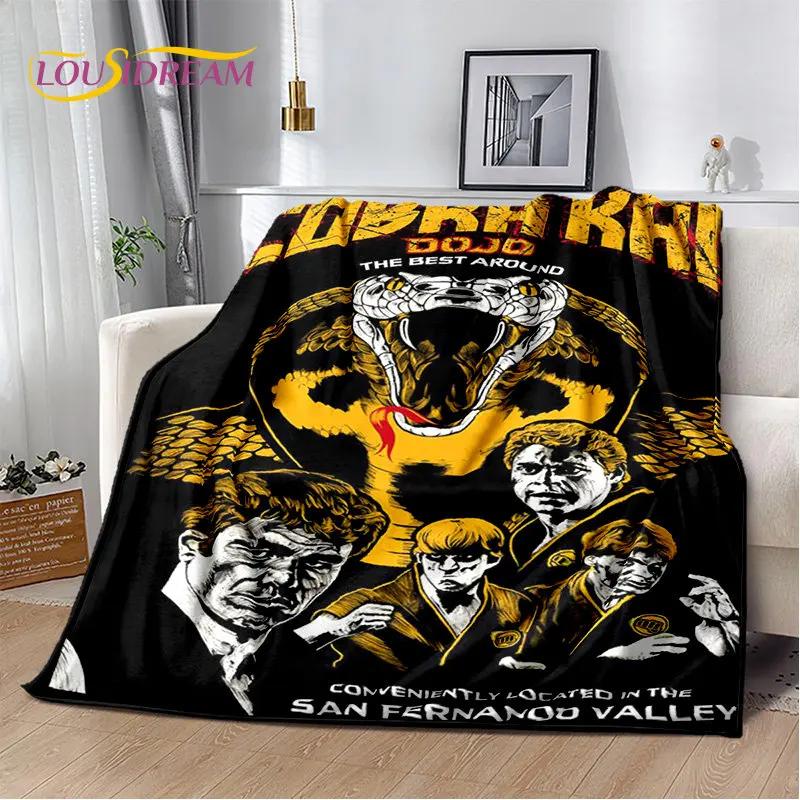 Cobra Kai Amanda TV Karate Morbida Coperta di Peluche, Coperta in Flanella Coperta Plaid per Soggiorno Camera da Letto Letto Divano Coperta da Picnic Bambini