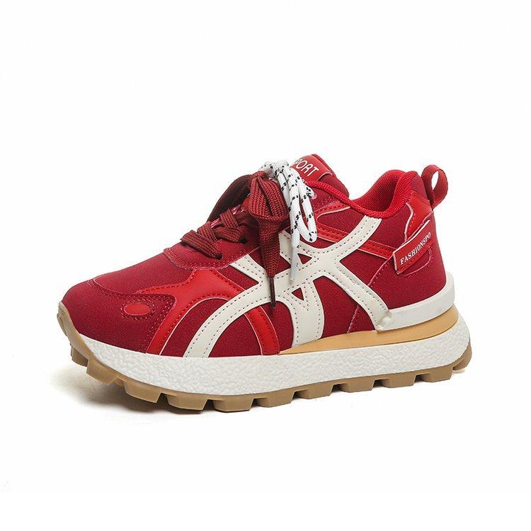 Mesh Platform Sneakers Women's Autumn 2025 New Versatile Heightening Thin Breathable Lightweight Sneakers Women's Tide