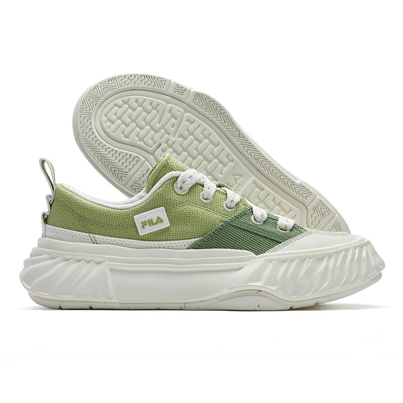 FILA Fosso Retro Casual Fashion Slip Resistant Durable Low Top Canvas Shoes Women sneaker Green F12W422304FGJ