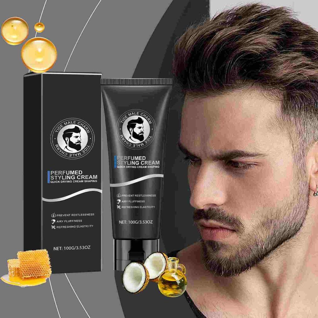 Men's Styling Fresh Hair Styling Long Lasting Styling Hair Styling Gel Men's Glamour Styling,100g