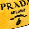 Prada Re-Edition 2000 Embroidered Logo Fabric Hobo Bag Women Bags Yellow 1NE515_2DXO_F0C5K