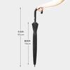 Long Umbrella for All Weather 24 70cm Main Fiberglass Highly UV Protection of Over Approximately 121cm Diameter When In Use Conditions, Windproof,
