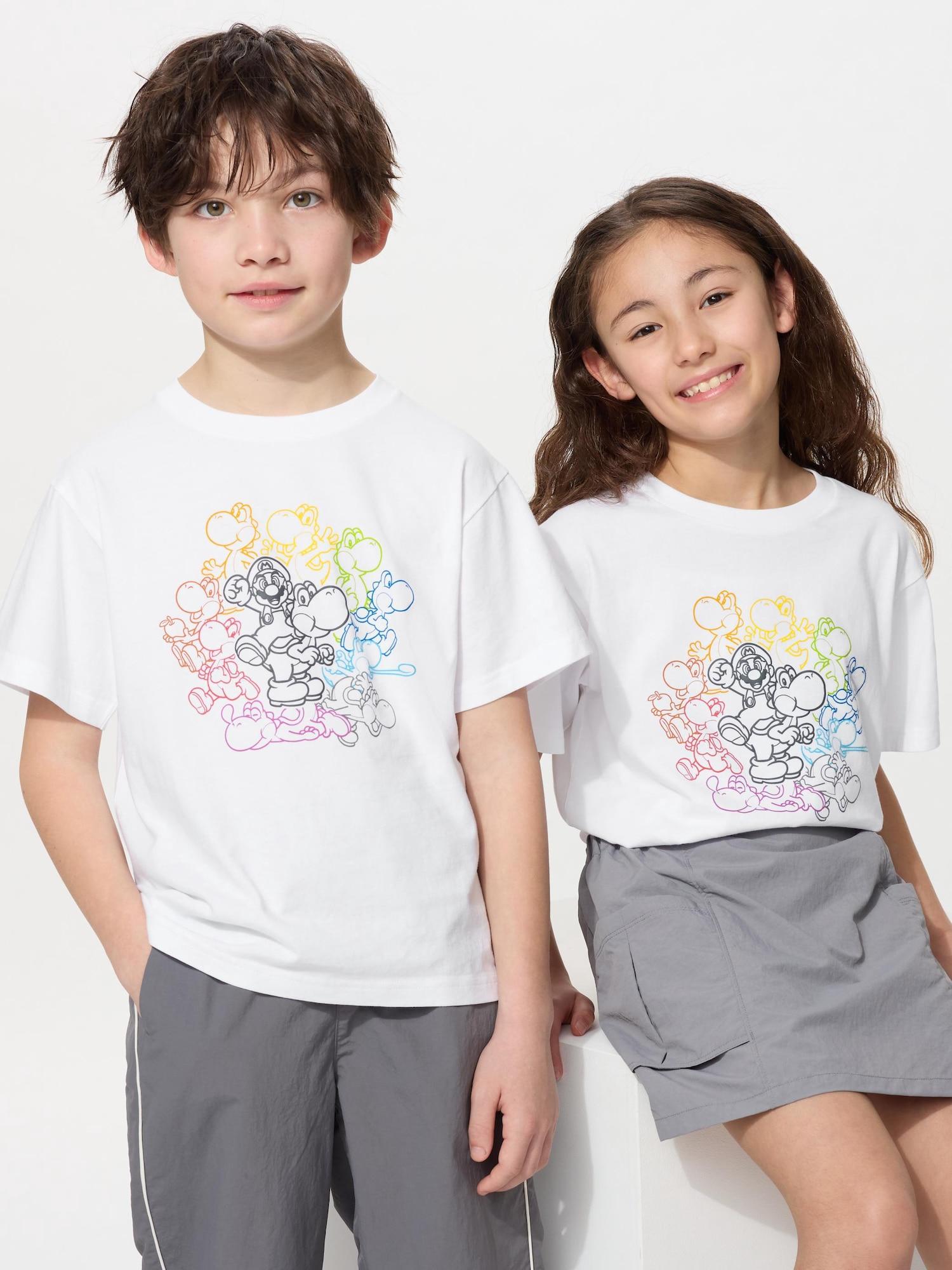 

Uniqlo Футболка Kids Super MArio Archive UT Graphic с коротким рукавом A 00 WHITE/KIDS 130