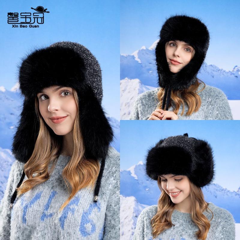 Bonnet d'hiver en velours pour l'extérieur, chapeau froid pour enfants, coupe-vent, protège-oreilles, bonnet à enfiler, épais, chaud, grand tour de tête