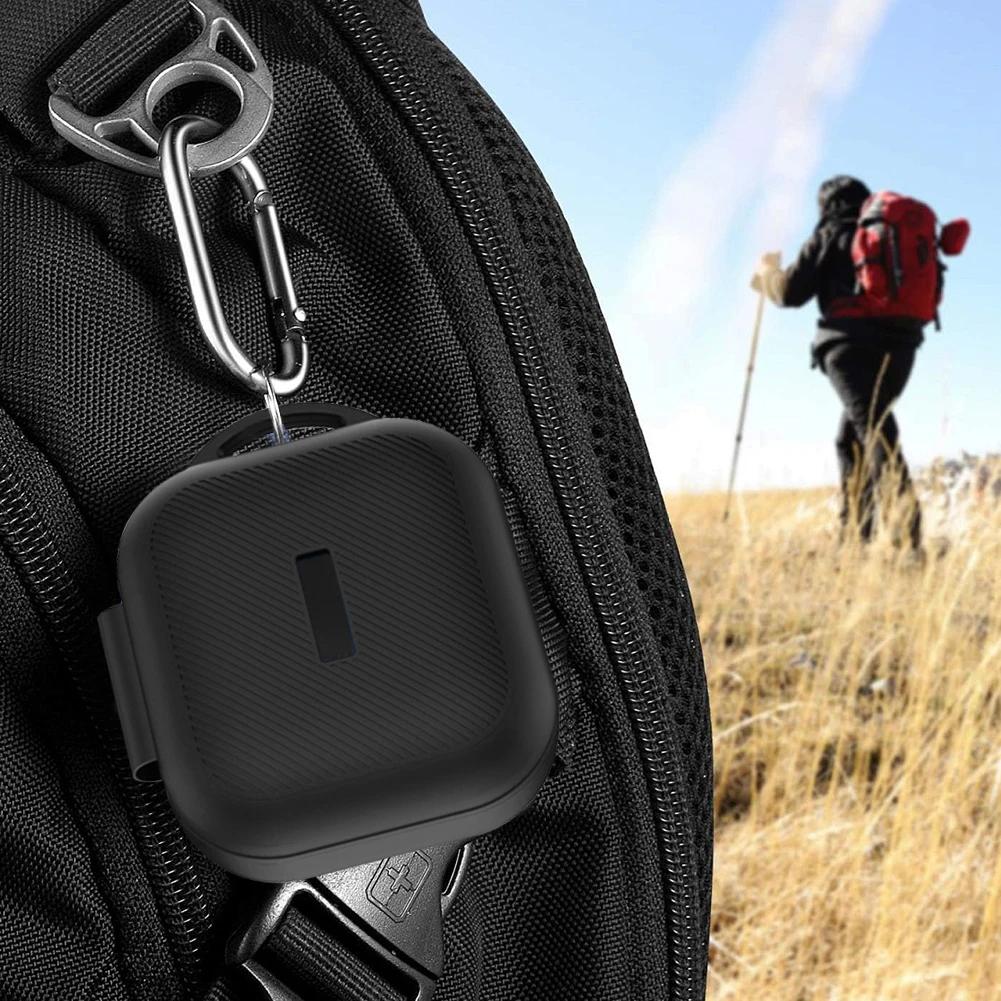 Silicone Case Anti-Scratch Full-Body Protective Skin Cover with Carabiner for TOZO OpenEgo True Wireless Open-Ear Earbuds