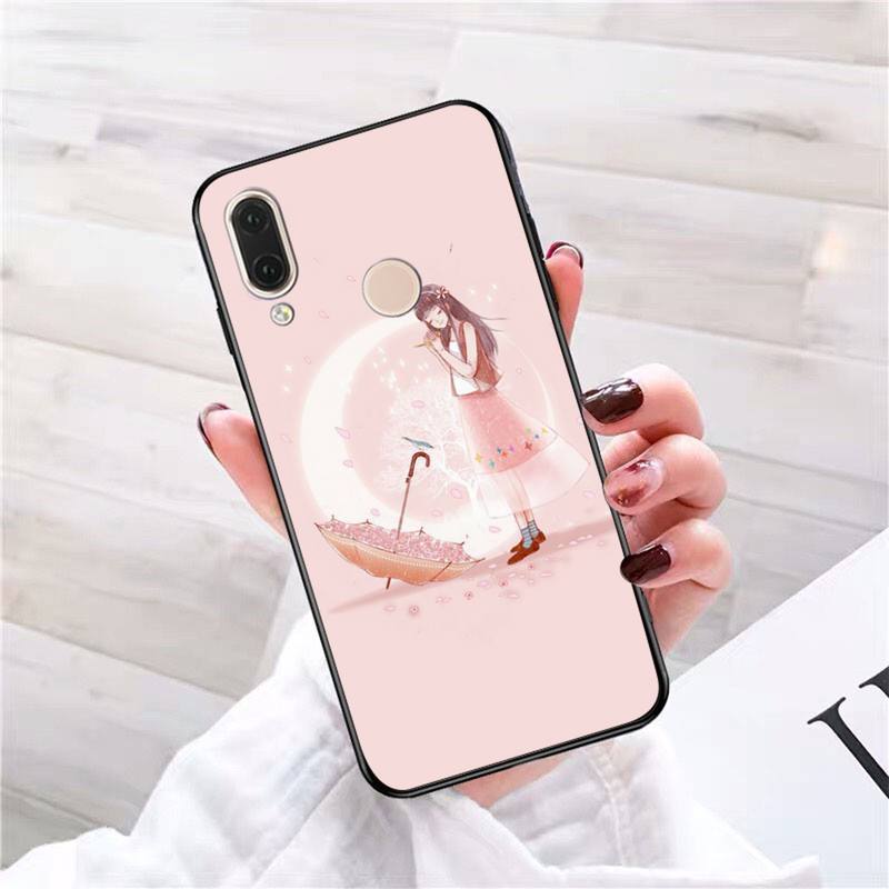 Literary Girl Illustration Phone Case For Redmi 9A 8A 6A Note 9 8 10 11S 8T Pro Max 9 K20 K30 K40 Pro PocoF3 Note11 5G Case