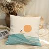 Surfer Girl Waves Sun Beach Theme Throw Pillow Cover Double Sided Print Cushion Case for Sofa Couch Bedroom Home Room Decor