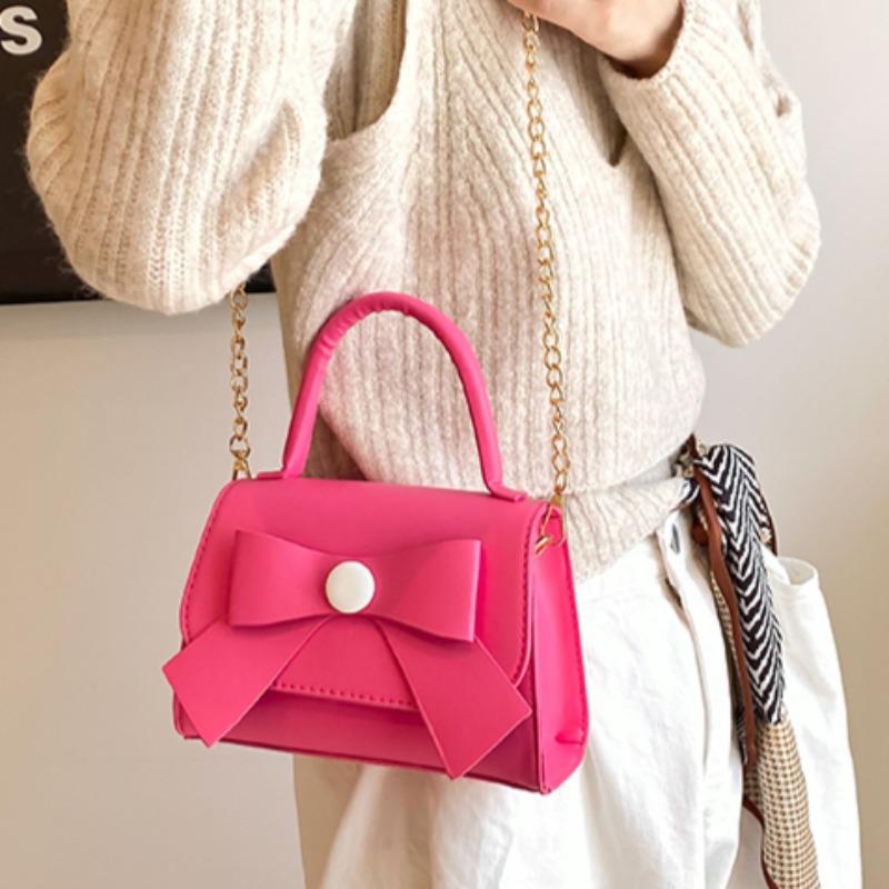 Neue Mode Einfache Kette Damen Schultertaschen Hochwertiges PU-Leder Damen Handtaschen Vintage Luxusmarke Umhängetaschen