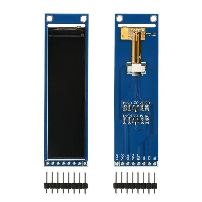2.25inch High Brightness TFT LCD Display SPI Driven Color Screen 76x284 ST7789 LCD Display Module Full Viewing Angled