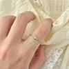 Kleiner Jasmin Gold Olive Verstellbarer Kettens ring – Nicht verblassender, Hochwertiger Japanischer Damenschmuck