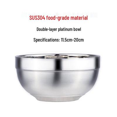 LIJIA FITMENT Double-Layer 304 Stainless Steel Bowls with Lids (10-Pack)
