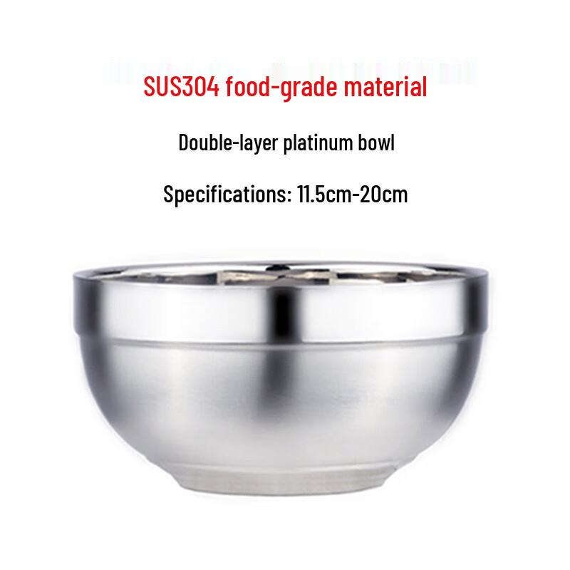 

LIJIA FITMENT Double-Layer 304 Stainless Steel Bowls with Lids (10-Pack)