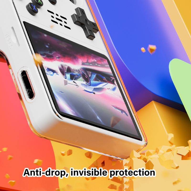 Shock Absorbing Case Shell with Precise Cutout for R36S Handheld Game Console Offer Full Body Protective & Enhances Grip
