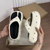 Popular Soft-soled Thick-soled Star Slippers Outer Wear 2025 Summer New Non-slip Casual Herringbone Cool Slippers Women