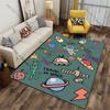Space Exploration Travel and Aliens Carpet Yoga Living Room Room Decor Children's Crawling Mat Doormat Area Rug Games Mat