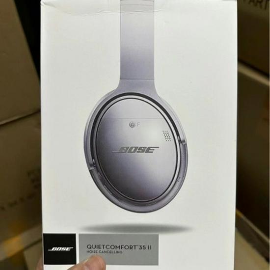 

Високоякісні бездротові Bluetooth накладні навушники QC35 II зі шкіряним чохлом та функцією дзвінків With Label чорний