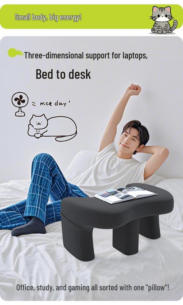 Multifunctional Bed Desk: Game, Read, Study & Work Cushion for Home