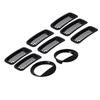 Front Mesh Grille Inserts Headlight Trim Rings Kit Decoration Fit for Jeep Patriot 20112016