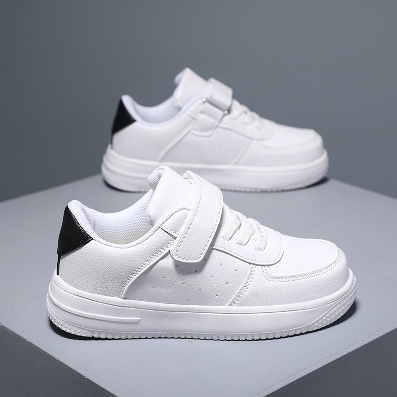 Children's casual little white shoes summer leather waterproof, non-slip and wear-resistant boys' white sports shoes spring and summer girls' board s