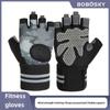Anti Slip Shock Breathable Half Finger Gloves Breathable Bicycle Gloves Fitness Gym Bodybuilding Crossfit Exercise Athletic Gloves