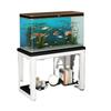 Heavy-Duty Wrought Iron Fish Tank Stand with Cabinet Storage