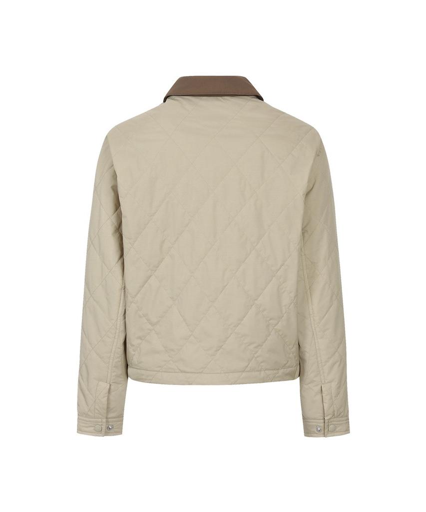 Discovery Expedition Women'S Collared Quilted Padded Jacket (L/Beige)