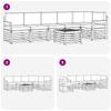 Outdoor Sofa Set 7 pcs White and Cream 59 x 59 x 37 cm