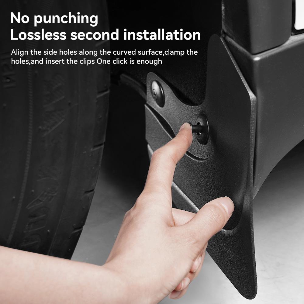 YZ for Tesla Model 3 /Y/YL Highland Juniper 2026 8-piece set of genuine TPE non perforated mudguard All Weather Splash Guards