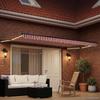 Electric Retractable Awning Red and White 4.5 * 3 M