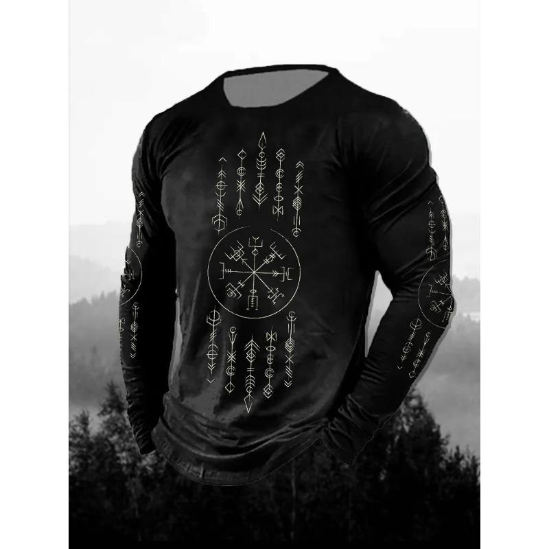 Fashion Skull Pattern 3D Printed Men's T-Shirt Casual Comfortable Long Sleeve T-Shirt Unisex Autumn Unisex T-Shirt Clothing