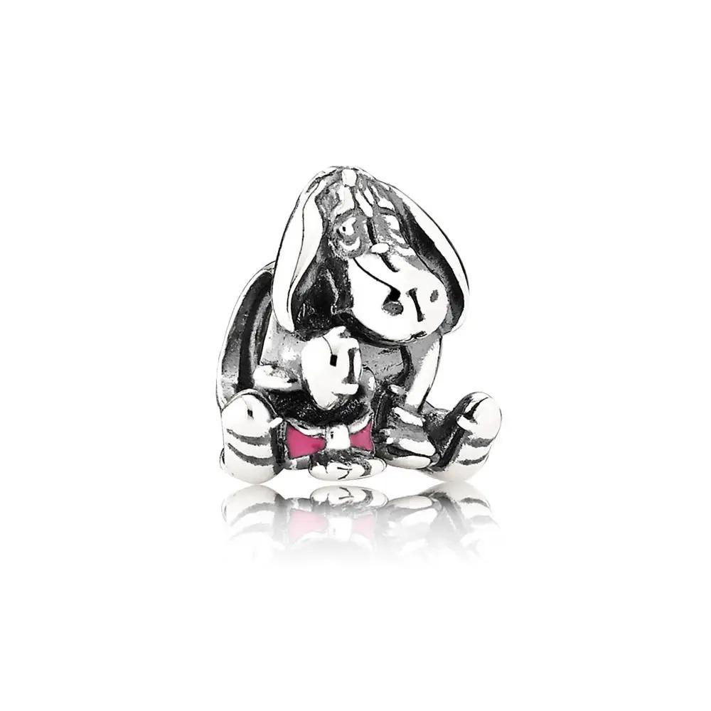 New 925 Silver Miniso  Mouse Castle Hat Princess Pendant For Bracelet DIY Exquisite Jewelry
