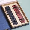 Chinese Style Wood Bookmark Gift Box Set Retro Sandalwood Carving Book Mark School Commemorative Party Best Gift for Book Lover