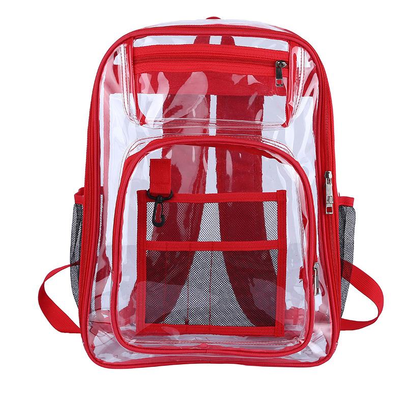 Transparente Umhängetasche Unisex Mode Einfach Große Kapazität Tragbar Rucksäcke Multifunktional Wasserdicht Männlich Weiblich Rucksack