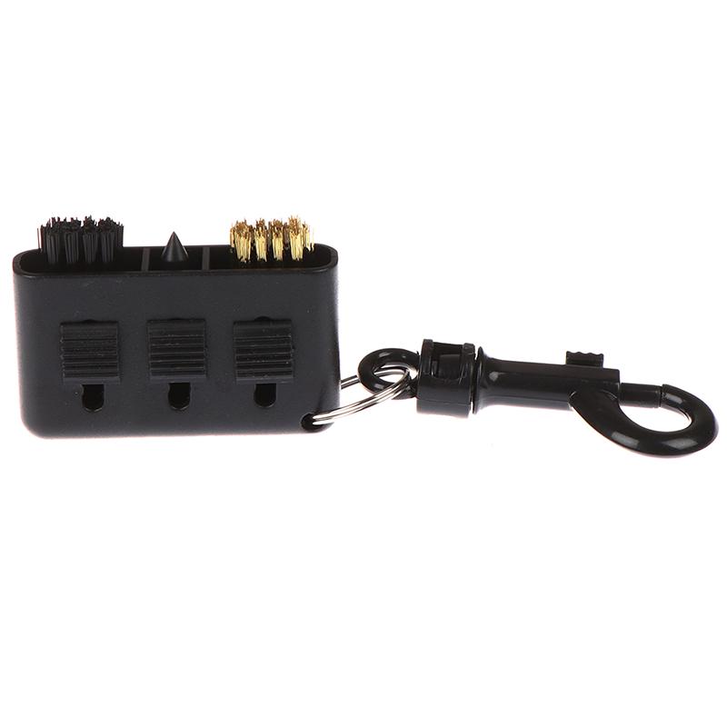 1 bucată 3 în 1 perie pentru club de golf instrument portabil de curățare a canelurii cu bile