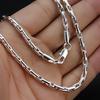 2MM kvinner Trendy Sølvfarge Twisted Chain Halskjede Smykker Gaver