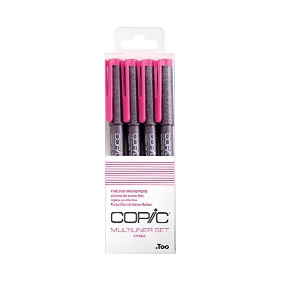 Copic Too Copic Multiliner 4 шт. Розовый набор