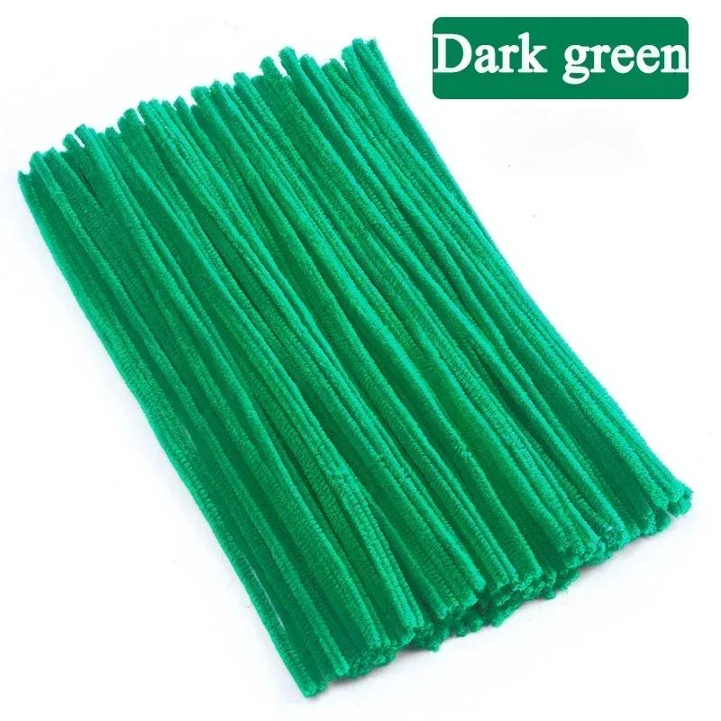 300/10Pcs Colorful Plush Chenille Sticks Pipe Cleaners Bending Plush Wired Sticks Kids DIY Crafts Wedding Decor Chenille Stem