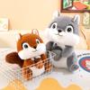 Plush Squirrel Toy With Pinecone Holding Cartoon Animal Stuffed Doll Kids 7-14 Years Soft Cuddle