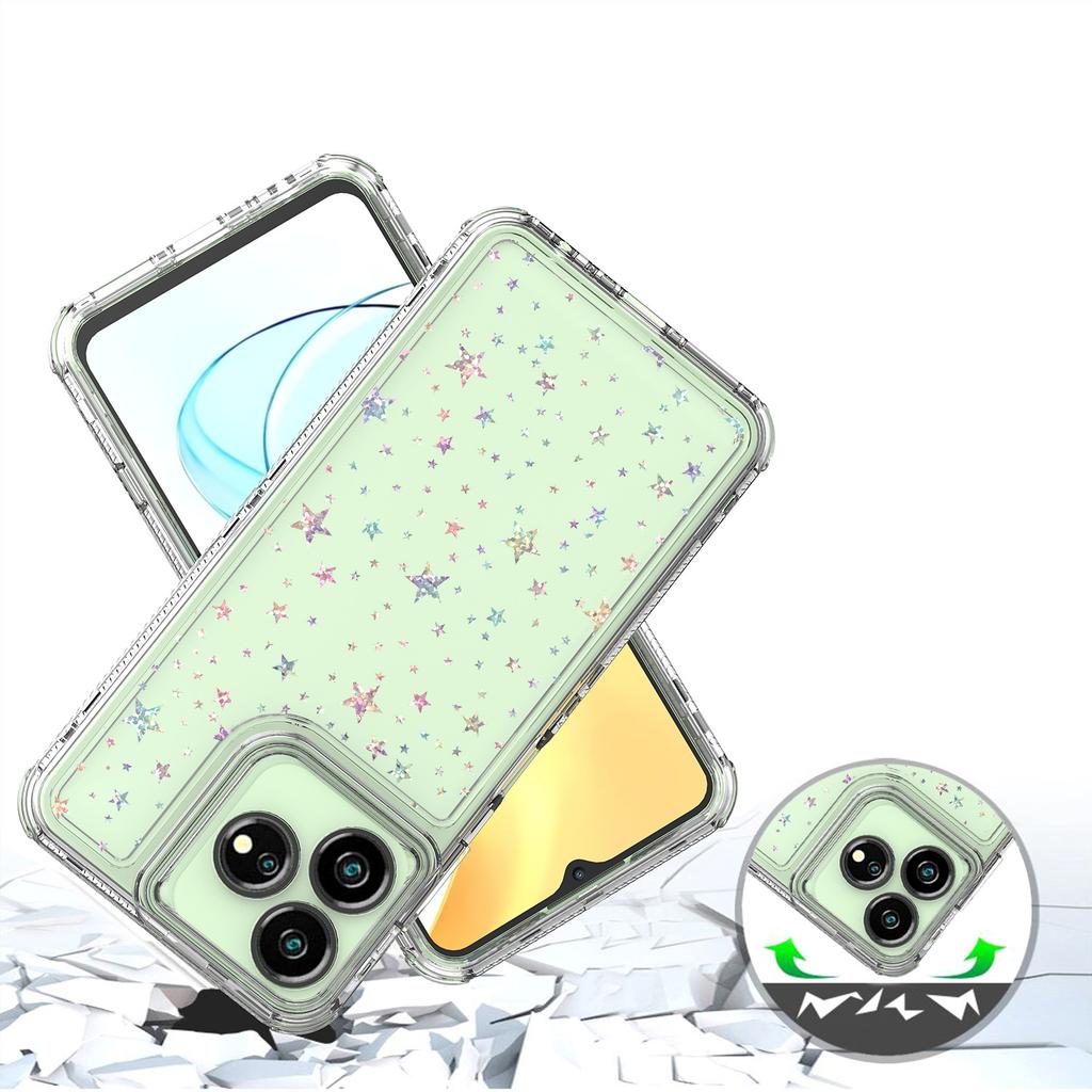 For ZTE Axon 50 Lite Case Precise Cutouts Acrylic TPU Clear Phone Cover with Laser-printed Film