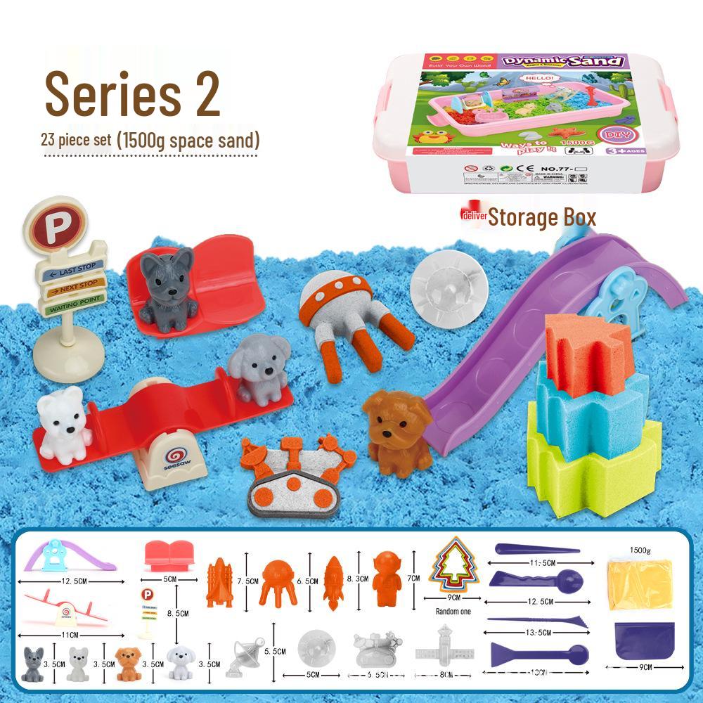 

Kids Magic Sand Playset with Pet Dog Molds