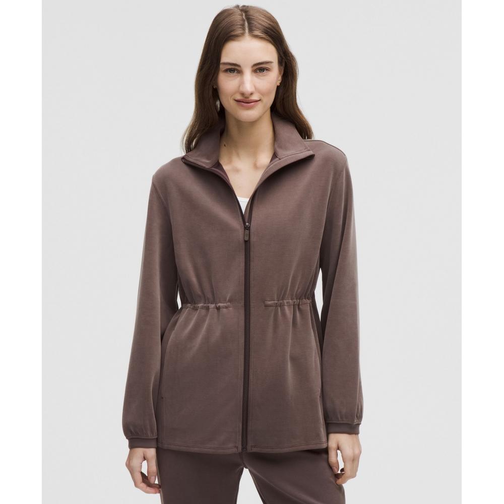 

Lululemon Softstreme Cinch Waist Full Zip Jacket Espresso XS