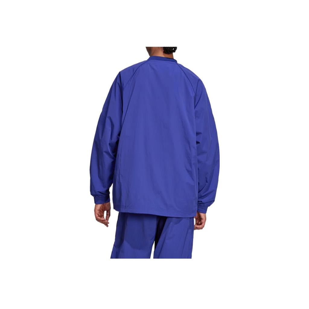 Adidas Оригінали Adilenium Сезон Класична Мода Смугаста Куртка на Блискавці з Довгим Рукавом Чоловіча Куртка Традиційний Індіго JX1617