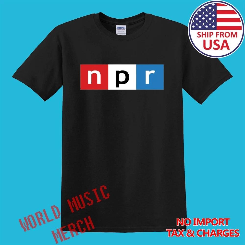 NPR National Public Radio Men s Black Size S-5XL M
