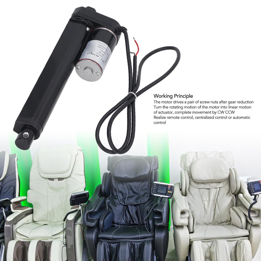 Electric Actuator 1000N 150mm Stroke IP65 Waterproof Low Noise Aluminum Alloy Linear Actuator with Limit Switch Electric Actuator