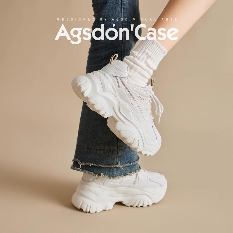 Platform Dad Shoes New Autumn and Winter Little White Sports Shoes Lightweight Casual Shoes Velvet Cotton Shoes