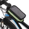 Hook and Loop Straps Bike Touchscreen Phone Bag 600D Nylon , TPU Bike Top Tube Bag  City Bike Use