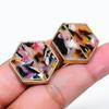 Natural Dendrite Opal Gemstone Brass Jewelry Earring 1.06" RE-27