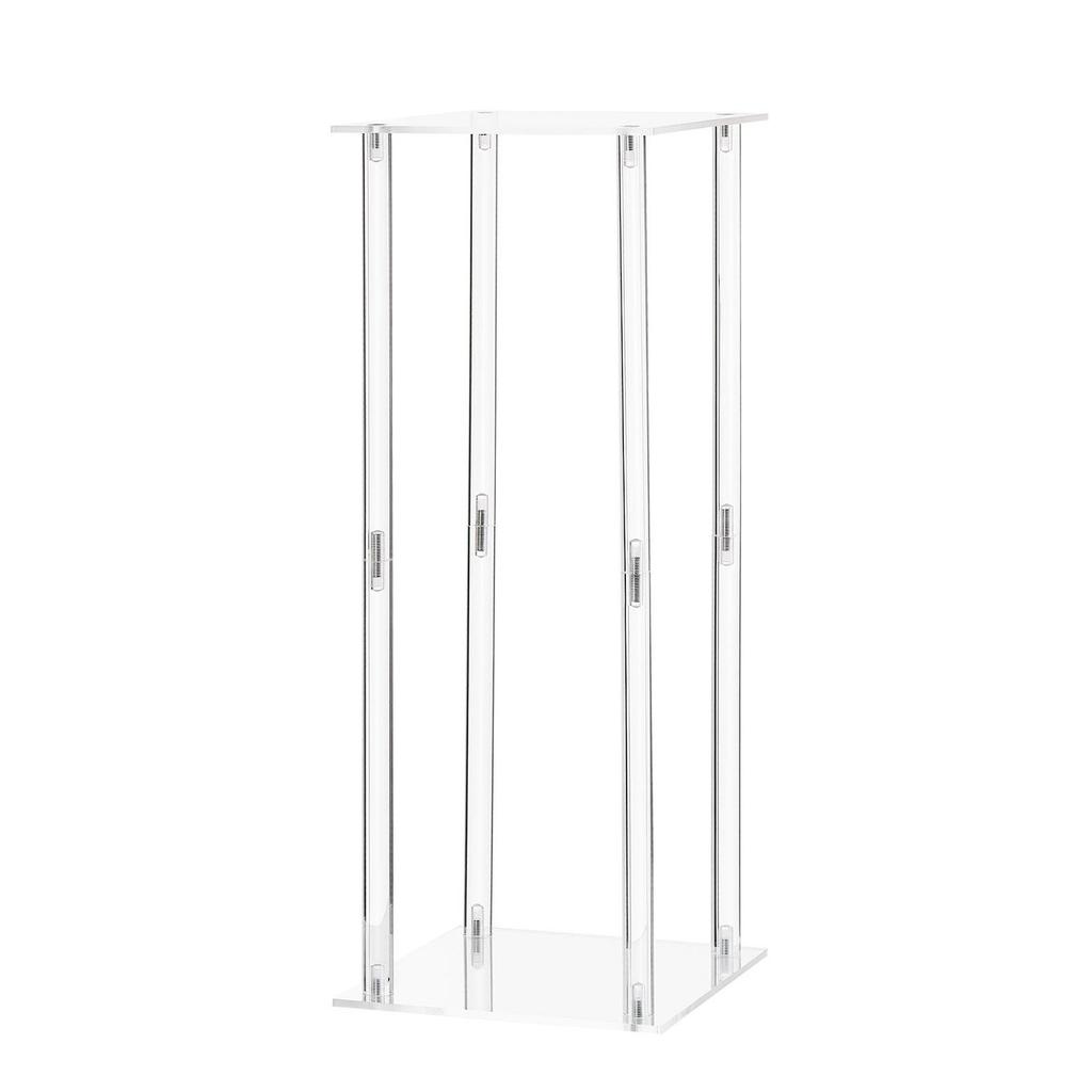 Wedding Flower Stand, 10PCS 50cm Column Flower Stand, Floral Stands with Acrylic Laminate, Cylindrical Cubic Floral Display Rack for Wedding, Party,