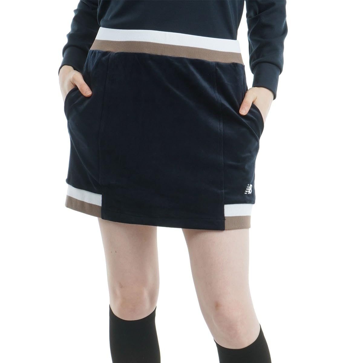 

Velor Skirt for Golf [New Balance] Women s (Stretchy/Suitable setup) / / 012-4234510 121_Navy