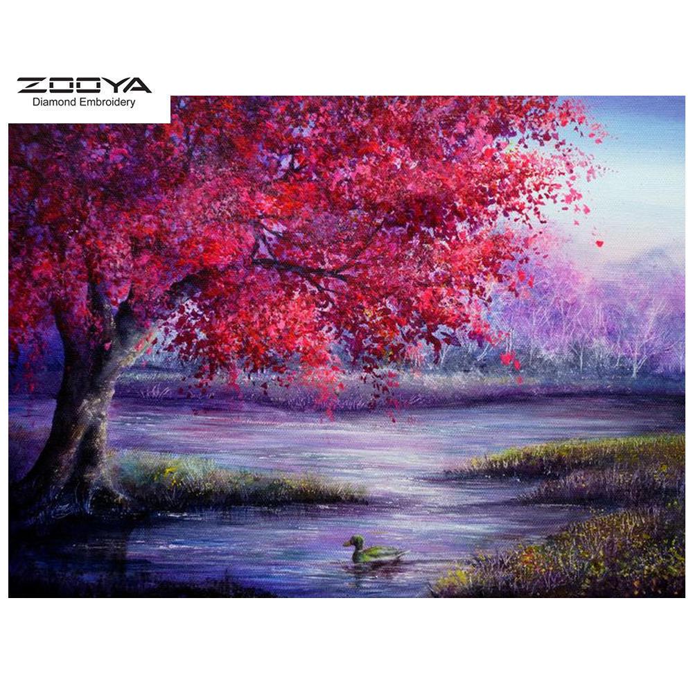 

ЗООЯ DIY 3D Алмазная картина Акварельная живопись Вышивка Крестом Ремесло Стежок Домашний декор